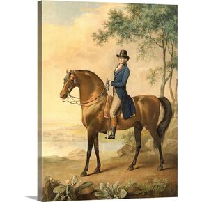 SYSMYXGS Paint by Numbers for Adults, Easy Drawing DIY Oil Canvas Painting Kits with Brushes, Acrylic Pigment,Home Wall Decoration — Warren Hastings on his Arabian Horse 1796, by George Stubbs in Saudi Arabia