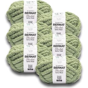 Bernat Extra Thick Chunky Yarn for Crocheting Soft, Oatmeal, 6-Pack in Saudi Arabia