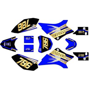 Graphics Kit for Yamaha TT-R50 (2006-2023) TT-R50E TTR50 Viper Series Blue Pink 9 Mil-Dirt Pit Bike Motorcycle Stickers,Dirtbike Racing Decal Automotive Motocross Accessories no Plastics in Saudi Arabia
