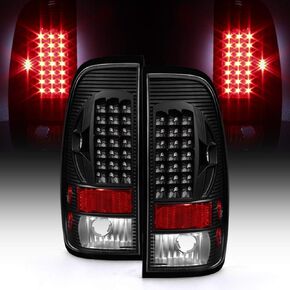 ACANII-للأسود 1997-2003 فورد F150 99-07 F250 F350 SuperDuty LED أضواء خلفية مصابيح الفرامل in Saudi Arabia