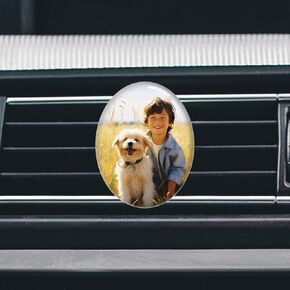 Custom Aromatherapy Vent Clip with Your Photo Text - Personalized Crystal Air Freshener - Custom Discreet Car Air Purifier - Scented Crystal Clips for Interior Decoration in Saudi Arabia