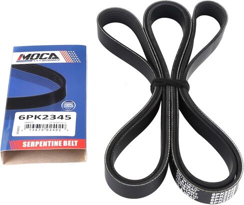 MOCA Serpentine Belt Component Kit Fit 2004-2007 for Buick Rainier 5.3L & 2003-2008 for Chevrolet Express 2500 6.0L & 2003-2006 for GMC Sierra 2500 HD 6.0L & 2005-2009 for Saab 9-7x 5.3L in Saudi Arabia