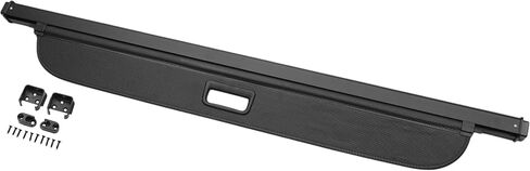 Motoforti Car Trunk Retractable Cargo Cover for Jeep Compass 2017-2024 Aluminum Alloy Canvas Gloss Black in Saudi Arabia