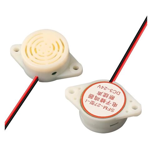 Active Sounder high Decibel Buzzer 12V Alarm SFM-27 DC3-24V Continuous Sound White(Intermittentsound3-24v) in Saudi Arabia