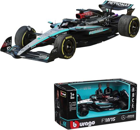 مجموعة مرسيدس AMG بتروناس F1 W15 Grand Prix 1/43 - #63 جورج راسل in Kuwait