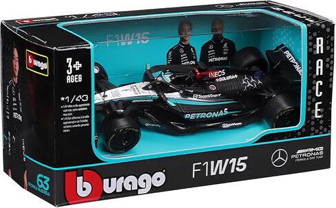مجموعة مرسيدس AMG بتروناس F1 W15 Grand Prix 1/43 - #63 جورج راسل in Kuwait