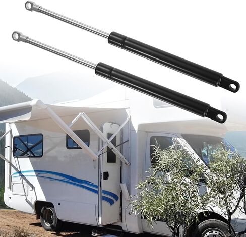 X AUTOHAUX 2 قطعة 12 بوصة 10Ib/45N رفع أسود يدعم الدعامات الصدمات الغاز الربيع العالمي لRV سيارة شاحنة قارب نافذة خزانة غطاء الباب الأغطية in Saudi Arabia