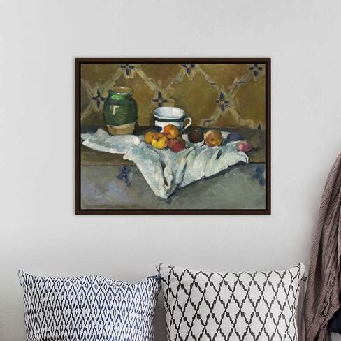 Paint by Numbers for Beginner, DIY Acrylic Painting by Numbers Kit for Kids & Adults,on Oil Canvas with Paints and Brushes, — Still Life with Jar Cup and Apples, by Paul Cezanne in Saudi Arabia