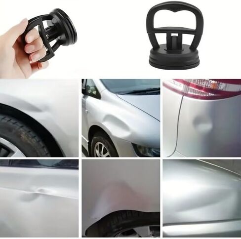 Dent Puller Suction Cup Kit - Car Dent Repair Tool with Handle, for Auto Body, Glass, Tiles, Dashboard Phone Mount-XP-12hei in Saudi Arabia