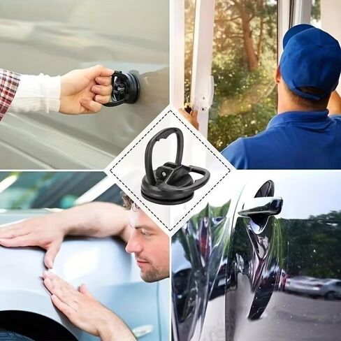 Dent Puller Suction Cup Kit - Car Dent Repair Tool with Handle, for Auto Body, Glass, Tiles, Dashboard Phone Mount-XP-12hei in Saudi Arabia