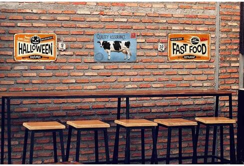AOYEGO Orange Juice Tin Sign,Made From Real Fruit Green Vintage Metal Tin Signs for Cafes Bars Pubs Shop Wall Decorative Funny Retro Signs for Men Women 8x12 Inch in Saudi Arabia