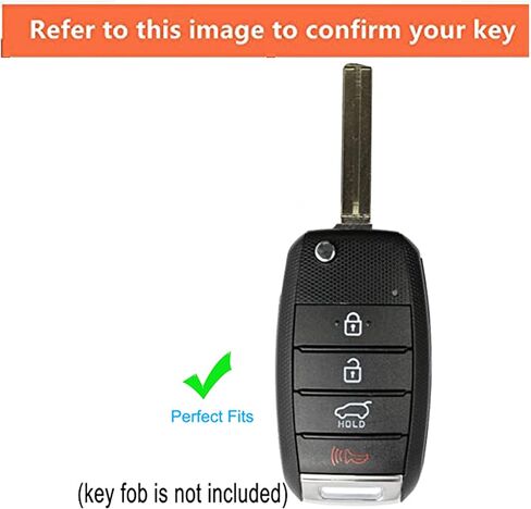 حافظة غطاء مفتاح Kia Key Fob من مادة TPU مناسبة لكيا ريو أوبتيما سول سبورتاج سورينتو كارينز (وردي) in Kuwait