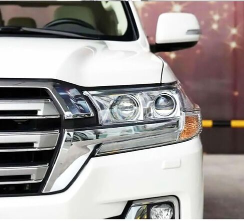 متوافق مع غطاء المصباح الأمامي Land Cruiser 2016-2018 - غطاء المصباح الأمامي للعدسة البديلة الشفاف (يسار) in Saudi Arabia