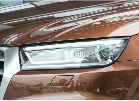 متوافق مع استبدال غطاء المصباح الأمامي A-udi Q5L - موديلات عاكس الضوء الشفاف 2018-2020، هيكل زجاجي (1 Piar) in Saudi Arabia
