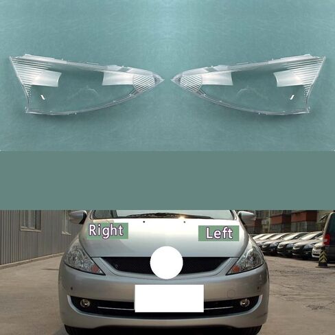 Compatible With m-itsubishi Grandis 2009-2015 Headlight Cover Shade - Transparent Plexiglass Replacement Lens Headlamp Shell(1 A Piar) in Saudi Arabia