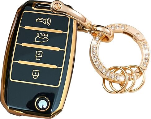 حافظة غطاء مفتاح Kia Key Fob من مادة TPU مناسبة لكيا ريو أوبتيما سول سبورتاج سورينتو كارينز (وردي) in Kuwait