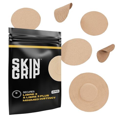 رقع Skin Grip CGM لـ Freestyle Libre 3 (20 قطعة)، مقاومة للماء والعرق لمدة 10-14 يومًا، شريط لاصق مقطوع مسبقًا، حماية مستمرة لمراقبة الجلوكوز (وردي) in Kuwait