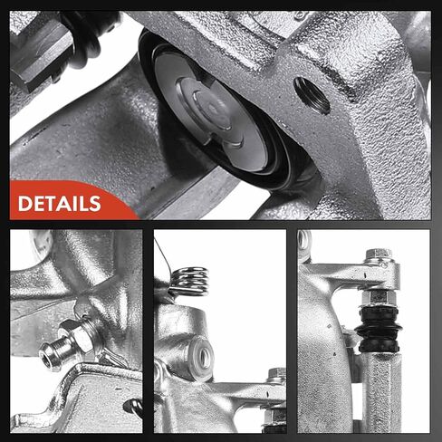 A-Premium Disc Brake Caliper Assembly with Bracket Compatible with Select Volkswagen Models - Eos 2009-2010, L4 2.0L - Rear Right Passenger Side in Saudi Arabia