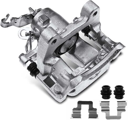 A-Premium Disc Brake Caliper Assembly with Bracket Compatible with Select Volkswagen Models - Eos 2009-2010, L4 2.0L - Rear Right Passenger Side in Saudi Arabia