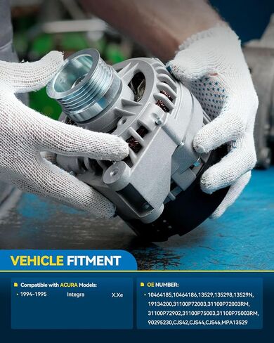 مولد PHILTOP 90A متوافق مع Acura، Integra 1994-1995، 13529N 12V CW S4 13529N استبدال المولد in Saudi Arabia