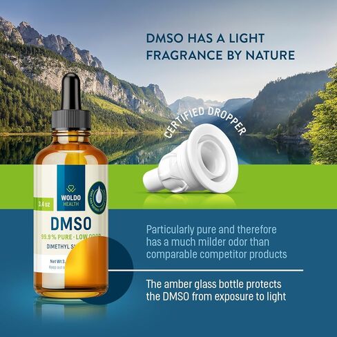 DMSO (Dimethyl Sulfoxide) 99.9% Pharmaceutical Grade 8.45oz - Glass Bottle in Saudi Arabia