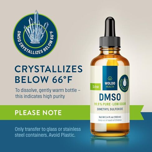 DMSO (Dimethyl Sulfoxide) 99.9% Pharmaceutical Grade 8.45oz - Glass Bottle in Saudi Arabia