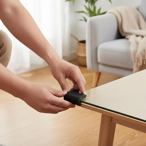 4 قطع من أثاث الأطفال، مصدات أمان لطاولة الأمان، حافة مكتبية، حافة على شكل حرف U، وسادة حماية منعمة (رمادي) in Kuwait