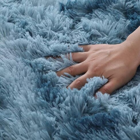 سجادة vafodo رقيق لغرفة النوم، 5 × 5 أقدام سجاد أشعث غامض لغرفة النوم، سجادة ناعمة لغرفة الأطفال، سجادة حضانة قطيفة للطفل، سجاد منطقة رمادي فاتح مصبوغ لغرفة المعيشة، ديكور غرفة لطيف للفتيات والأولاد in Kuwait