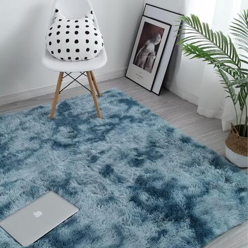 سجادة vafodo رقيق لغرفة النوم، 5 × 5 أقدام سجاد أشعث غامض لغرفة النوم، سجادة ناعمة لغرفة الأطفال، سجادة حضانة قطيفة للطفل، سجاد منطقة رمادي فاتح مصبوغ لغرفة المعيشة، ديكور غرفة لطيف للفتيات والأولاد in Kuwait