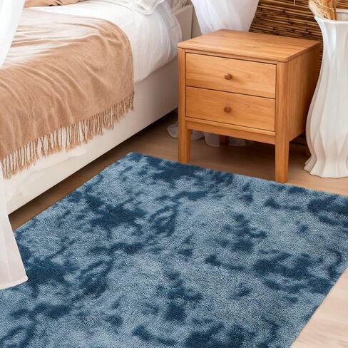 سجادة vafodo رقيق لغرفة النوم، 5 × 5 أقدام سجاد أشعث غامض لغرفة النوم، سجادة ناعمة لغرفة الأطفال، سجادة حضانة قطيفة للطفل، سجاد منطقة رمادي فاتح مصبوغ لغرفة المعيشة، ديكور غرفة لطيف للفتيات والأولاد in Kuwait