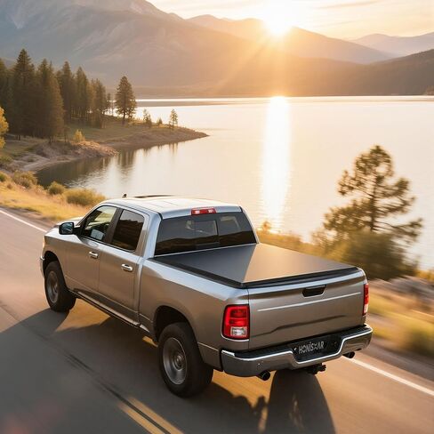 Soft Roll-Up Truck Bed Tonneau Cover Compatible with Toyota Tacoma 2024 2025 2026 with Track Rail System, 5 Ft Bed Excl. Trail System in Saudi Arabia