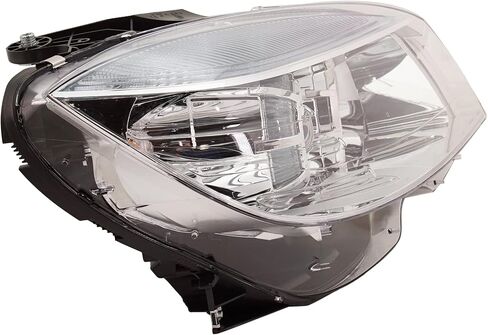 مجموعة المصابيح الأمامية الجانبية للركاب Garage-Pro لسيارة Mercedes Benz C300 2008-2011، C350، هالوجين مع مصابيح أمامية للسيارات، للطرز بدون إضاءة وحزمة متميزة، تم تصنيعها من 09 فبراير 2008 in Saudi Arabia