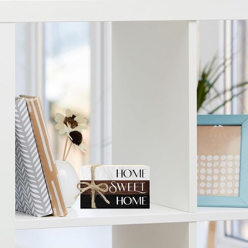 كتب زخرفية لديكور المنزل، مجموعة كتب خشبية ريفية لديكور الطاولة، كتب ديكور منزلي جميل لرف كتب غرفة المعيشة، ديكور كتب مكدسة في المزرعة (L10) in Kuwait