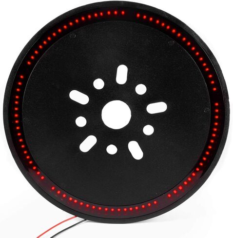 Krator Spare Tire LED Wheel Brake Light 3rd Third Brake Lights Compatible with Jeep Wrangler JK JKU YJ TJ 1987-2017, Red Light, 14" Diameter (DDL-2040) in Kuwait