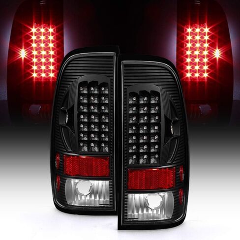 ACANII-للأسود 1997-2003 فورد F150 99-07 F250 F350 SuperDuty LED أضواء خلفية مصابيح الفرامل in Saudi Arabia