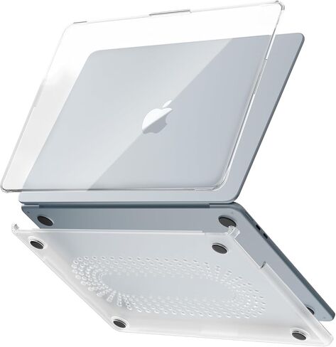 حافظة Batianda Premium Clear TPU لجهاز MacBook Air الجديد 13.6 بوصة M4/M3/M2 بنمط مرح، غطاء واقي خفيف الوزن للغاية ومضاد للأصفرار، مقاوم للخدش وغطاء لوحة مفاتيح من مادة TPU، بطة لطيفة in Kuwait