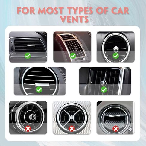 Custom Aromatherapy Vent Clip with Your Photo Text - Personalized Crystal Air Freshener - Custom Discreet Car Air Purifier - Scented Crystal Clips for Interior Decoration in Saudi Arabia