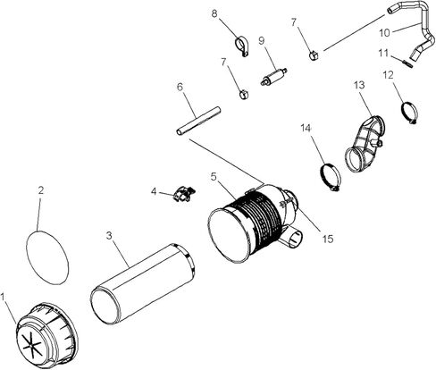 Polaris Ranger Air Intake Assembly, Genuine OEM Part 1203353, Qty 1 in Saudi Arabia