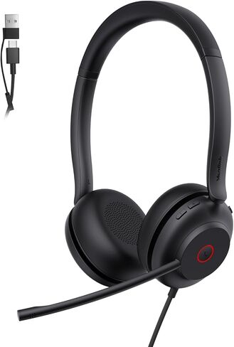 Yealink UH37 USB Headset with Noise Cancelling Mic, All-Day Comfort, Wired Headset for PC/Laptop/MAC, Ideal for Home Office, Online Classes,Teams Zoom Meetings in Saudi Arabia