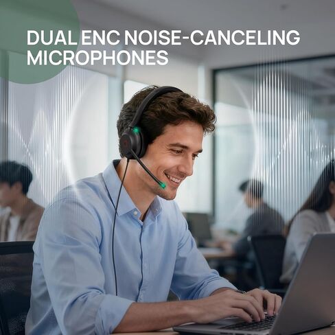 Yealink UH37 USB Headset with Noise Cancelling Mic, All-Day Comfort, Wired Headset for PC/Laptop/MAC, Ideal for Home Office, Online Classes,Teams Zoom Meetings in Saudi Arabia