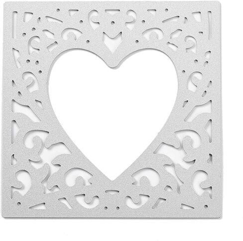 1Pcs Heart Carbon Steel Cutting Dies Stencils, Decorative Embossing DIY Paper Card Metal Frame Cutting Dies for Scrapbooking Paper Making Supplies, 84x84mm in Saudi Arabia