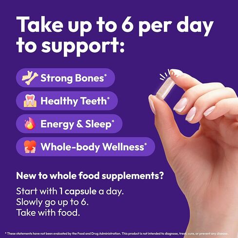 مكمل قوي لاستعادة أسنان الفك - يدعم صحة الأسنان والأسنان القوية مع فيتامين د3 والمغنيسيوم والعظام والنخاع والكبد وبيض السمك - مسار الأجداد لصحة الفم in Kuwait