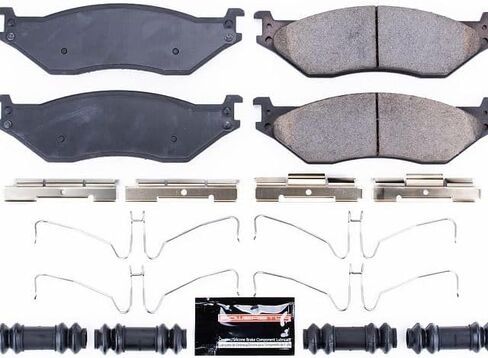 Power Stop Z23-1066 Front Z23 Evolution Sport Carbon Fiber Infused Ceramic Brake Pads with Hardware in Saudi Arabia