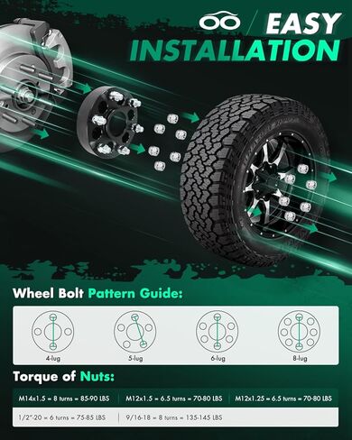 SCITOO 4Pcs 6x120 to 6x5.5 Wheel Adapters 1.5" Studs 14x1.5 Fit for GMC Canyon for Chevrolet Blazer Colorado Traverse for Cadillac SRX in Saudi Arabia