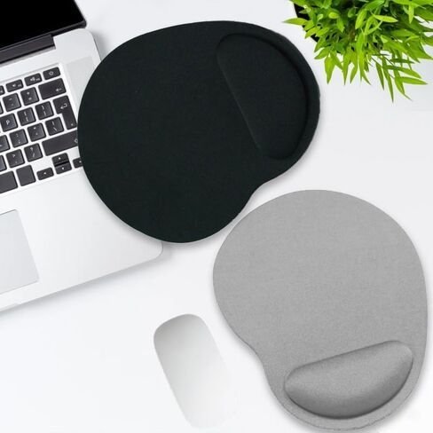 2 pcs Mouse pad Set, Portable Wrist Rest, Rubber Base, Non Slip and Waterproof, Lightweight and Comfortable, Durable, Suitable for Offices, Families, and Dormitories in Saudi Arabia