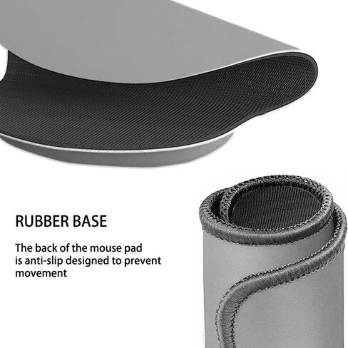 2 pcs Mouse pad Set, Portable Wrist Rest, Rubber Base, Non Slip and Waterproof, Lightweight and Comfortable, Durable, Suitable for Offices, Families, and Dormitories in Saudi Arabia