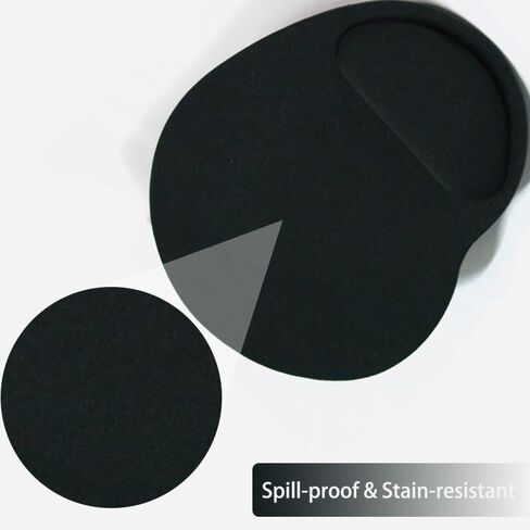 2 pcs Mouse pad Set, Portable Wrist Rest, Rubber Base, Non Slip and Waterproof, Lightweight and Comfortable, Durable, Suitable for Offices, Families, and Dormitories in Saudi Arabia