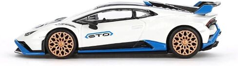 نموذج سيارة مصبوب 1:64 متوافق مع لامبورغيني هوراكان STO Bianco Asopo إصدار محدود من Mini GT MGT00788 in Saudi Arabia