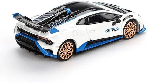 نموذج سيارة مصبوب 1:64 متوافق مع لامبورغيني هوراكان STO Bianco Asopo إصدار محدود من Mini GT MGT00788 in Saudi Arabia