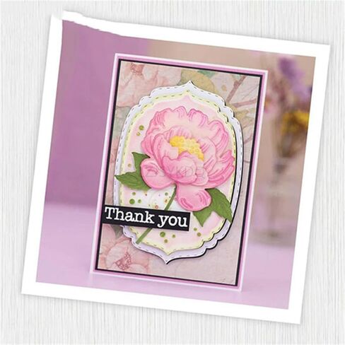 Plants Die Cuts for Card Making, Patchwork Peony Flowers Metal Cutting Dies for Paper Scrapbooking, DIY Stencils for Album Party Wedding Festivals Decoration in Saudi Arabia